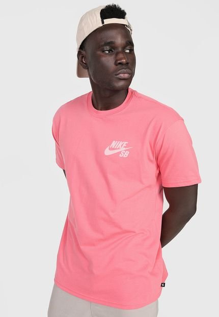 Camiseta Nike SB  Logo Rosa - Marca Nike SB