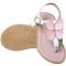 Sandália Infantil Menina Antiderrapante Confortável Laço Borboleta Branco e Rosa - Marca Pepite Moda Infantil