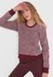 Blusa Malwee Listrada Vinho - Marca Malwee