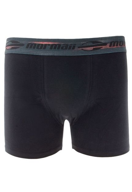 Cueca Mormaii Boxer Logo Preta - Marca Mormaii