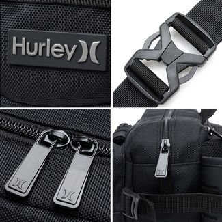Pochete Hurley Shoulder Bag Masculina Impermeável Preto