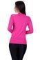Blusa Fitness Térmica Segunda Pele Terra e Mar Camisa Proteção Solar UV 50  Academia Feminina Inverno Frio Pink - Marca TERRA E MAR MODAS