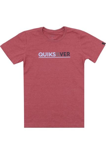 Camiseta Quiksilver Menino Escrita Vermelha - Marca Quiksilver