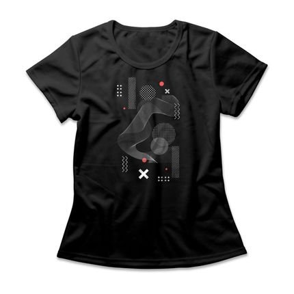 Camiseta Feminina Wireframe - Preto - Marca Studio Geek 