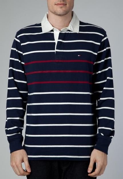 Camiseta Polo Rugby Fall Azul - Marca Tommy Hilfiger