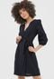 Vestido Linho Vero Moda Curto Transpassado Preto - Marca Vero Moda