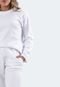 Pijama Feminino Linha Noite Longo Inverno Plush Super Conforto Branco - Marca Linha Noite