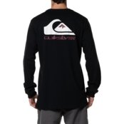 Camiseta Quiksilver Manga Longa Omni Logo WT24 Preto - Marca Quiksilver