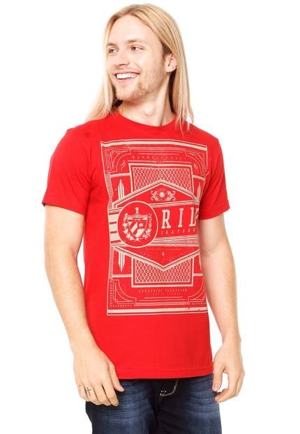 Camiseta Ride Skateboard Cigar Box Vermelha - Marca Ride Skateboard
