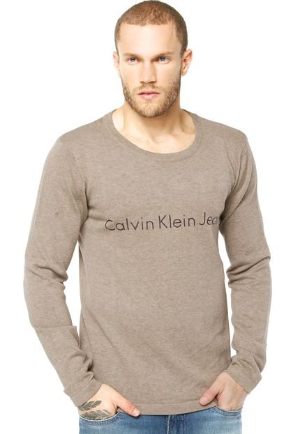 Suéter Calvin Klein Jeans Luck Marrom - Marca Calvin Klein Jeans