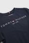 Camiseta Tommy Hilfiger Slim Logo Azul Marinho - Marca Tommy Hilfiger