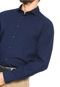 Camisa Tommy Hilfiger Regular Fit Poplin Azul - Marca Tommy Hilfiger