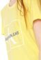 Camiseta Calvin Klein Jeans Logo Mullet Amarela - Marca Calvin Klein Jeans
