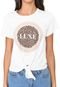 Camiseta Cropped Planet Girls Luxe Branca - Marca Planet Girls