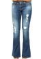 Calça Jeans Sawary Flare Puídos Azul - Marca Sawary
