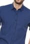 Camisa Ellus Xadrez Vichy Azul/Preto - Marca Ellus
