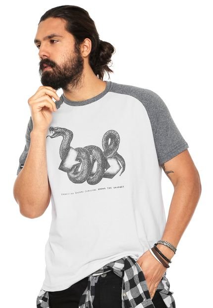 Camiseta HD Rag Solid Snake Branca - Marca HD
