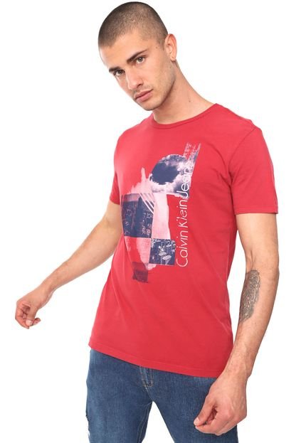 Camiseta Calvin Klein Jeans Urbana Vermelha - Marca Calvin Klein Jeans
