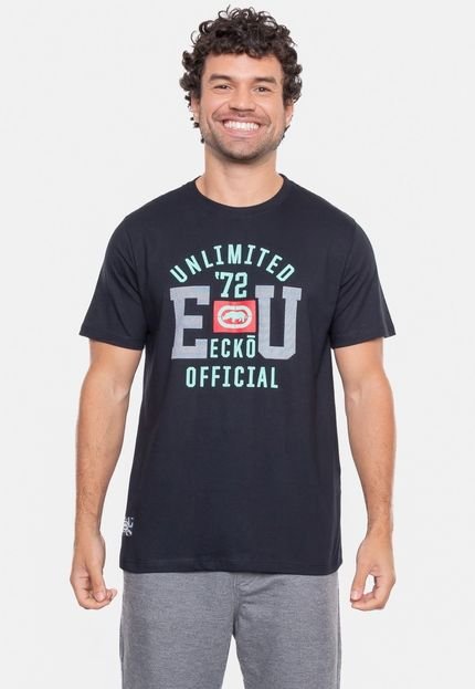 Camiseta Ecko Estampada Preta - Marca Ecko