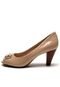 Peep Toe Couro Jorge Bischoff Croco Nude - Marca Jorge Bischoff