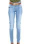 Calça Jeans Zune Skinny Cinto Azul - Marca Zune