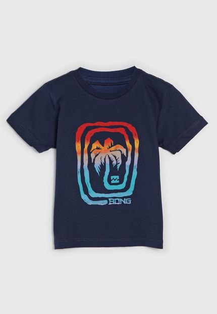 Camiseta Billabong Infantil Estampada Azul-Marinho - Marca Billabong