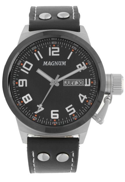 Relógio Magnum MA32765T Preto/Prata - Marca Magnum