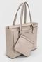 Bolsa Tiracolo Guess Monograma Acompanha Clutch. Off-White - Marca Guess