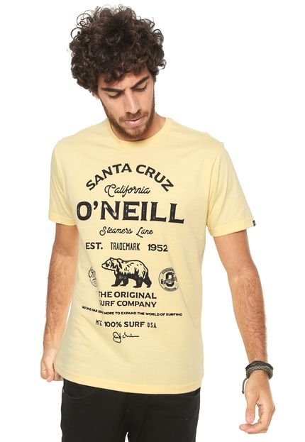 Camiseta O'Neill Lettering Amarela - Marca O'Neill