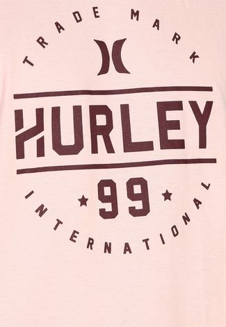 Camiseta Hurley Nine Nine Pe Rosa