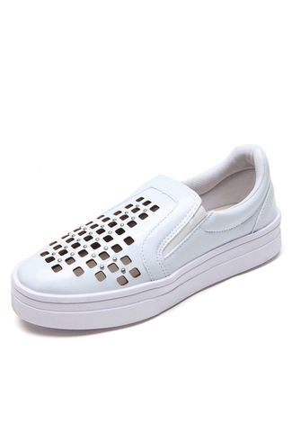 Casual Tênis DAFITI SHOES Fosco Branco - Compre Agora