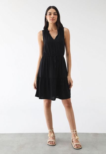 Vestido GAP Curto Liso Preto - Marca GAP