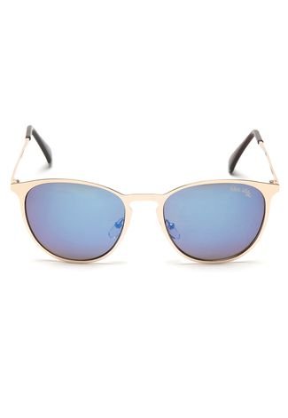 Óculos de Sol Rock Lily Redondo Dourado/Azul