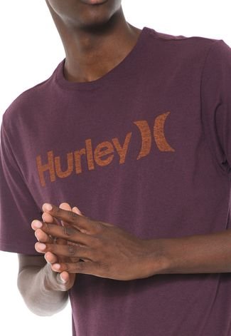 Camiseta Hurley O&O Push Throught Roxa