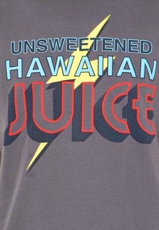 Camiseta Lightning Bolt Unsweetened Juice Cinza