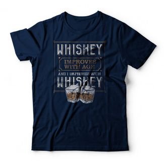 Camiseta Whiskey - Azul Marinho