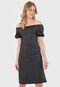 Vestido FiveBlu Curto Ombro a Ombro Preto - Marca FiveBlu