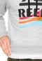 Moletom Flanelado Fechado Reef Stamp Waves Cinza - Marca Reef