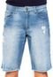 Bermuda Jeans Calvin Klein Jeans Reta Estonada Azul - Marca Calvin Klein Jeans