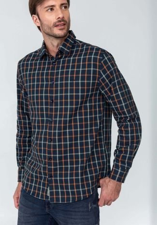 Camisa Manga Longa Comfort Xadrez