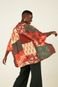 Kimono Camisa Colarinho - Estampa Patch Mix - Marca V4YOU
