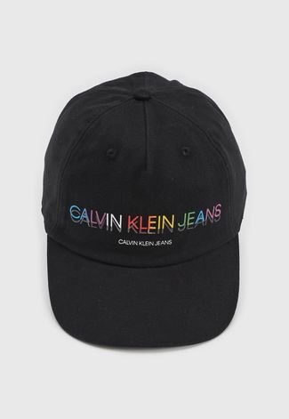Boné Calvin Klein Jeans Logo Preto