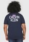 Camisa Polo Calvin Klein Jeans Reta Logo Azul-Marinho - Marca Calvin Klein Jeans