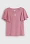 Blusa Infantil Hering Kids Babado Rosa - Marca Hering Kids