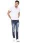 Calça Jeans Biotipo Skinny Estonada Azul-marinho - Marca Biotipo
