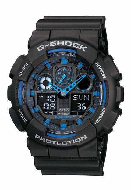 Relógio G-Shock GA-100-1A2DR Preto - Marca G-Shock