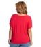 Blusa Feminina Plus Size Decote V Secret Glam Vermelho - Marca Rovitex Plus Size