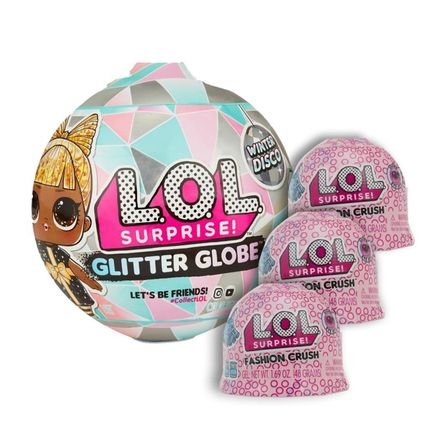 Kit Boneca Lol - Glitter Globe   Fashion Crush - Kit Com 3 - Marca Candide