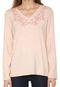 Blusa Scene Bordada Rosa - Marca Scene