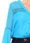 Camisa Colcci Recortes Azul - Marca Colcci